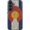 Colorado Flag Dark Wood Galaxy S24 Plus Impact Case